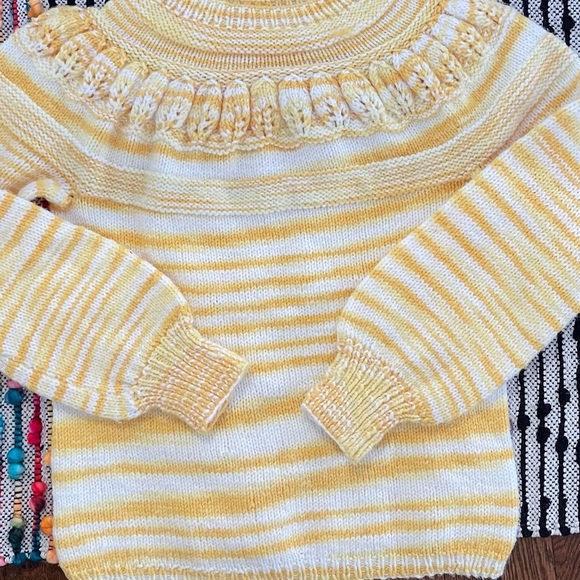 Crochet Knit Sweater Handmade Grandma Cottagecore Chunky Winter - Picture 10 of 16